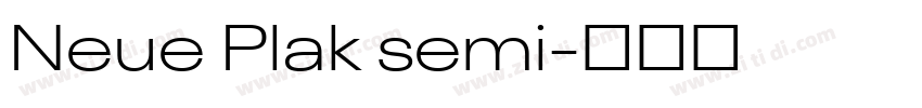 Neue Plak semi字体转换